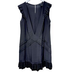 MARC Marc Jacobs Silk Dress Medium (approx) Black Plunge V-neck Flapper Designer